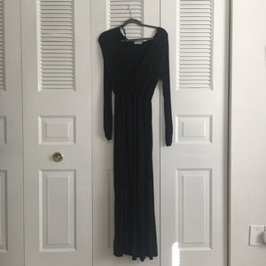 Black long sleeve maxi dress Dainty Hooligan